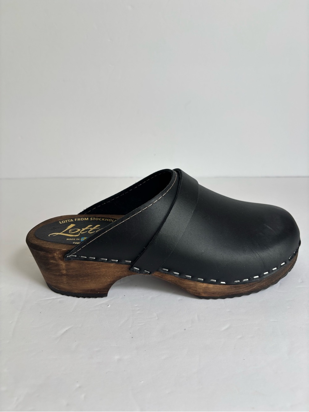 Lotta From Stockholm Black Clogs Size EU 38 - Picture 6 of 8